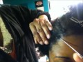 Salon Visit - Natural Hair Flat Twist with Side Afro Puff - Naturalocity