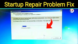How To Fix Startup Repair Windows 7 | Startup Repair Problem Solution