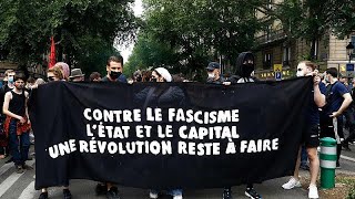 Protestos em Paris contra a extrema-direita