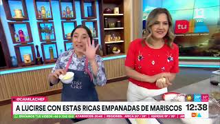 Camila Chef enseña la preparación de empanadas fritas de mariscos | Tu Día | Canal 13