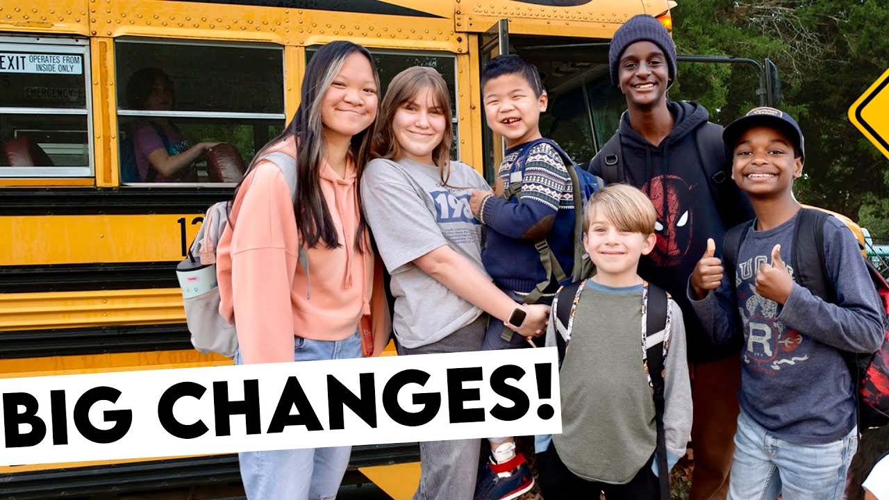 Back to School *BIG CHANGES* // Homeschool & Public School with 7 Kids!