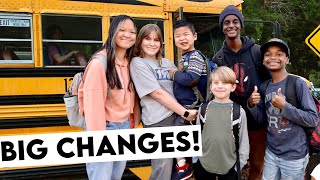 Back to School *BIG CHANGES* // Homeschool & Public School with 7 Kids!