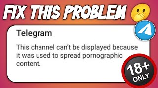 Telegram This Channel Can’t Be Displayed Problem Solve | Telegram Channel Not Opening Error Fix 2025