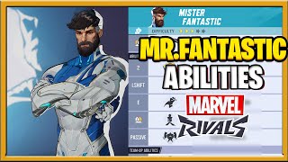 Marvel Rivals Mr Fantastic Gameplay all Abilities Ultimate, Skins, Season 1 : Mr Fantastic