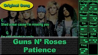 Guns N' Roses - Patience - Original - Guitar Chords (0006-A1)