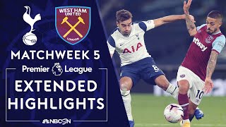 Tottenham v. West Ham United | PREMIER LEAGUE HIGHLIGHTS | 10/18/2020 | NBC Sports