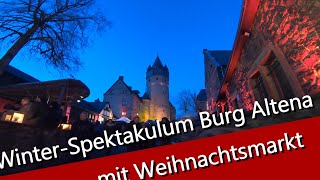 Burg Altona Winter-Spektakulum Burg Altena 2019 / Weihnachtsmarkt und  Feuervarieté Cedrus Inflamnia