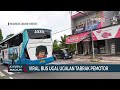 viral bus ugal ugalan tabrak pemotor