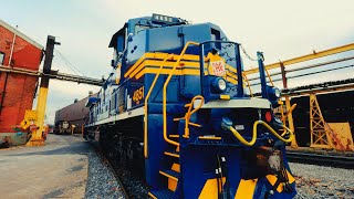 Painting the TAG Heritage Unit at Juniata Locomotive Shop