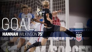 WNT vs. New Zealand: Hannah Wilkinson Goal - Sept. 15, 2017