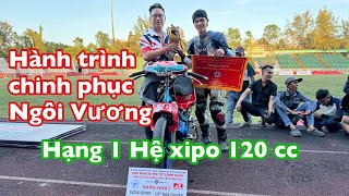 Chung kết đua xe Mùng 4 tết . Hạng nhất chung cuộc hệ xipo 120cc .#đuaxe #xipo #2stroke #rgv #xe #