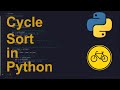 Cycle Sort Code in Python | Sorting Algorithms | Python Coding Tutorial | Python Coding Interview