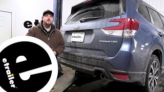 etrailer | How to Install: Draw-Tite Max-Frame Trailer Hitch Receiver on your 2021 Subaru Forester