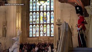 Queen Elizabeth's grandchildren hold vigil beside her coffin at Westminster Hall