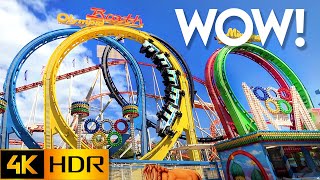 40 Minutes WALK in PRATER VIENNA, AMUSEMENT Park | 4K HDR WALKING TOUR on a busy Weekend