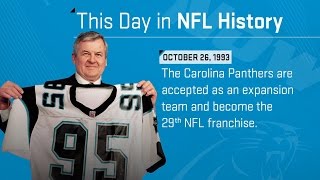 The Carolina Panthers Become The 29th NFL Franchise |  This Day In NFL History (10/26/93)