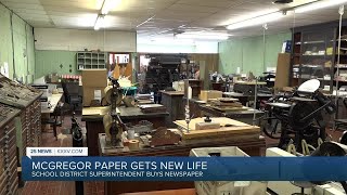 McGregor superintendent re-launches community newspaper