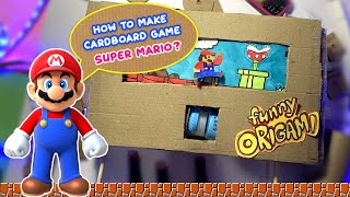 How to make Super Mario Game from cardboard  No electronic components required! Anyone can make!