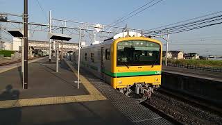 GV-E197系TS-1編成 岡部駅発車