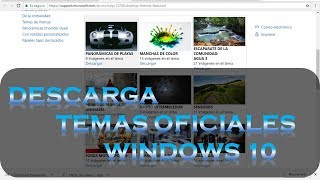 Descargar Temas Oficiales para Windows 10