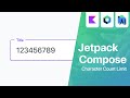 Character Count Limit on Text Field - Jetpack Compose