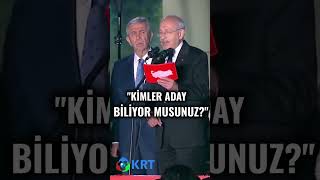 Kemal Kılıçdaroğlu: "Sevgili Kardeşlerim Kimler Aday Biliyor musunuz?" #shorts