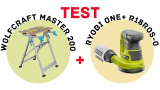 008. Test stołu WOLFCRAFT MASTER 200 i szlifierki mimośrodowej RYOBI ONE+ R18ROS-0 | W piwnicy #8