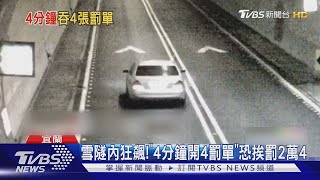 雪隧內狂飆!\