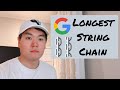 Longest String Chain - GOOGLE CODING INTERVIEW QUESTION in Javascript