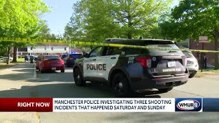 Manchester police respond to three separate shooting incidents in 12 hour span