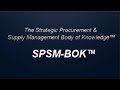 SPSM-BOK: A Roadmap for Success in Procurement