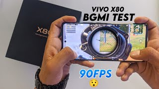 Vivo X80 5G BGMI Test ! 90 fps 😍