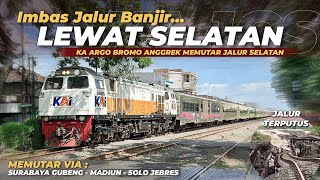 JALUR KERETA API LUMPUH IMBAS BANJIR DI GROBOGAN!! KA ARGO BROMO ANGGREK MEMUTAR LEWAT JALUR SELATAN