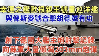 二戰德國幸運之艦——歐根親王號重巡洋艦，大艦居然扛小炮？優缺點究竟如何？遭遇險境都成功逃脫，與俾斯麥號合擊胡德號有功，向東線蘇軍大量傾瀉203mm炮彈，創下德國大艦中主炮射擊記錄，唯一存活到戰爭結束。