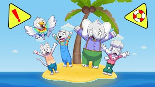 🌴 The Scribble Scrubbie Friends are Stuck on a Desert Island!! 🖍️ Crayola Cartoons for Kids