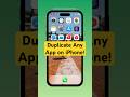 Duplicate Any App on iPhone! (2 Easy Methods) #iphone #shorts
