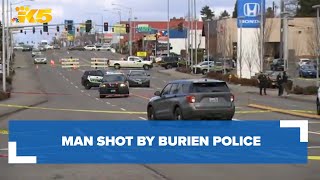 Burien police shoot man who ran into traffic and said he had a firearm