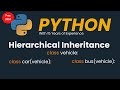 Hierarchical Inheritance in Python | Object Oriented Programming in Python