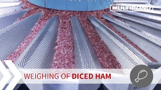 Multihead weigher | Weighing of diced ham | MULTIPOND