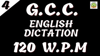 GCC Dictation || 120 WPM English Dictation || #gcc120