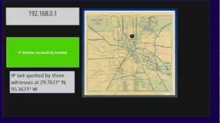 Visual Basic GUI Interface for tracking IP addresses.