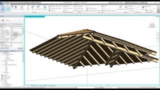 Revit  -  Orditura in legno