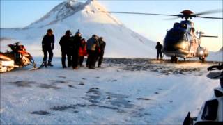 Útkall slasaður vélsleðamaður á Fjallabaki - TF-LÍF - 16.03.2013