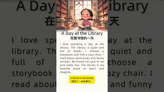 🎧英语听力打卡100天｜A Day at the Library 在图书馆的一天｜体验阅读的力量｜零基础轻松学英语｜实用英语口语｜听力磨耳朵#learnenglishthroughstory