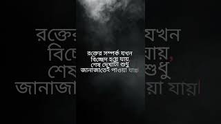 রক্তের সম্পর্ক যখন শেষ হয়ে যায়.... #last #end #hopelessness #sad #alone #alonestatus #babgladesh