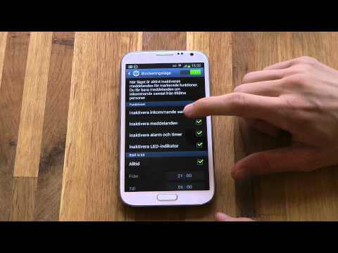 Samsung Galaxy Note 2 - Blocking Mode Samsung Galaxy Note 2 - Blocking Mode