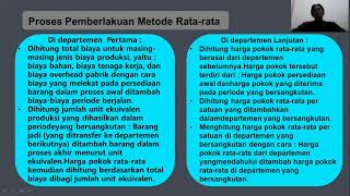 Metode harga pokok proses (lanjutan)