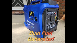 Westinghouse Generator iGen2550DFc - First glance, oil, and run.  2550 Watt Dual Fuel