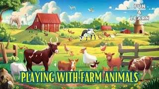 Farm Animals for Kids in English 2024 | Learn about unique farm animals with video sound & names