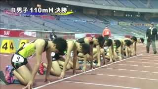 男子B 110mH 決勝　第45回ジュニアオリンピック